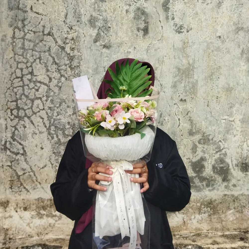 Buket untuk hadiah wisuda